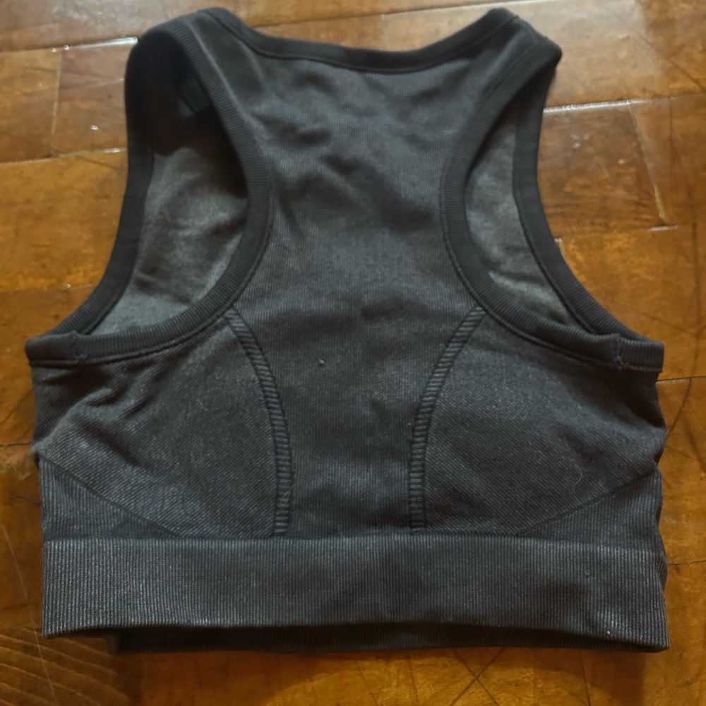 Aerie Black Zip-Up Top